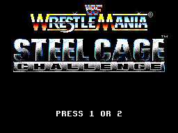 WWF Wrestlemania - Steel Cage Challenge Title Screen